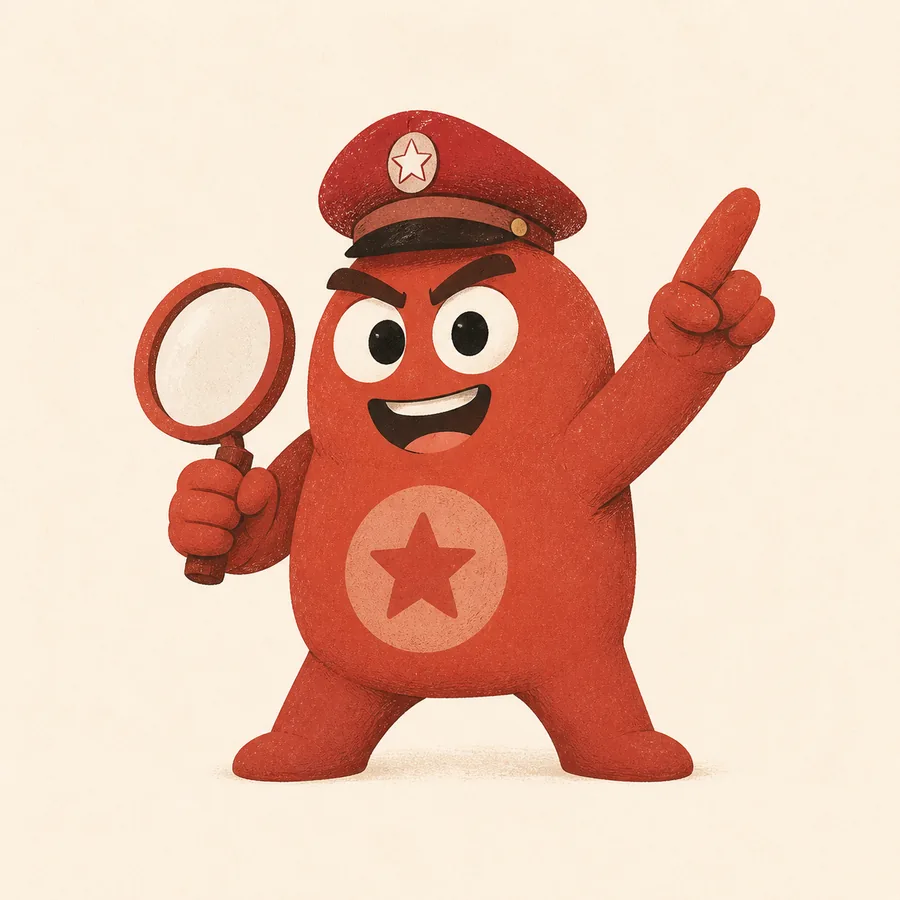 Achille, mascotte rouge chargée d’amplifier le projet